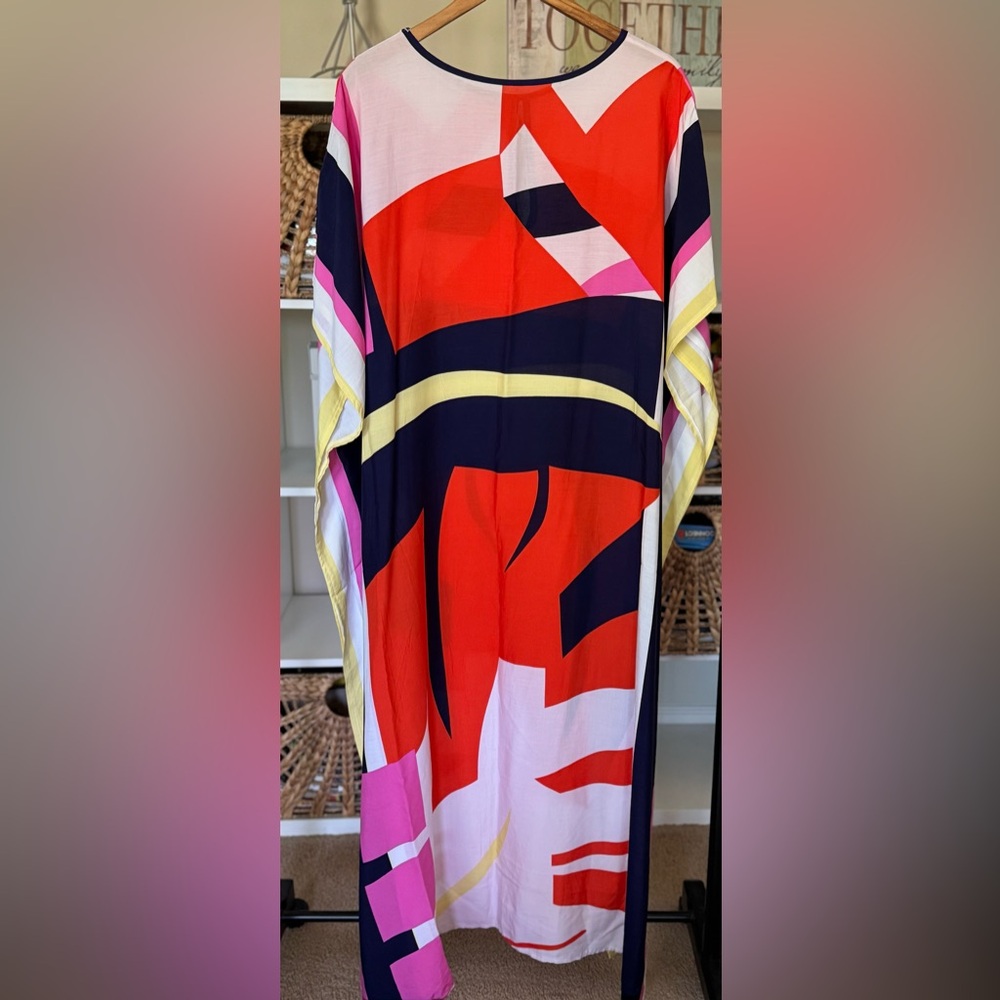 Multi Color Kaftan Style Beach Dess